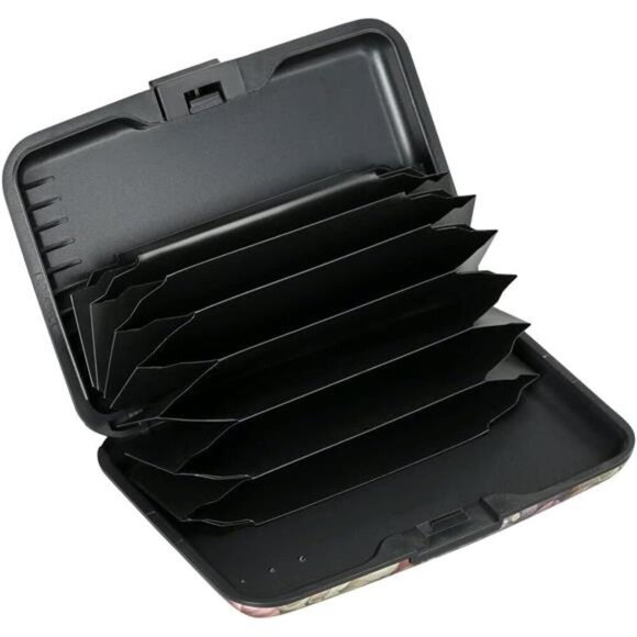 RFID Aluminum Wallet Credit Card Holder Metal Case for Men Women Travel - Picture 3 of 8